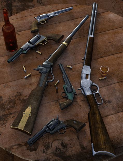 Old West Firearms Vol 1 | Daz 3D