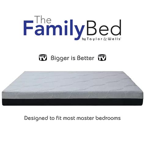 The Family Bed 10 Foot Gel Memory Foam Mattress - Taylor & Wells