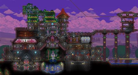 My Pre-hardmode castle home. : r/Terraria