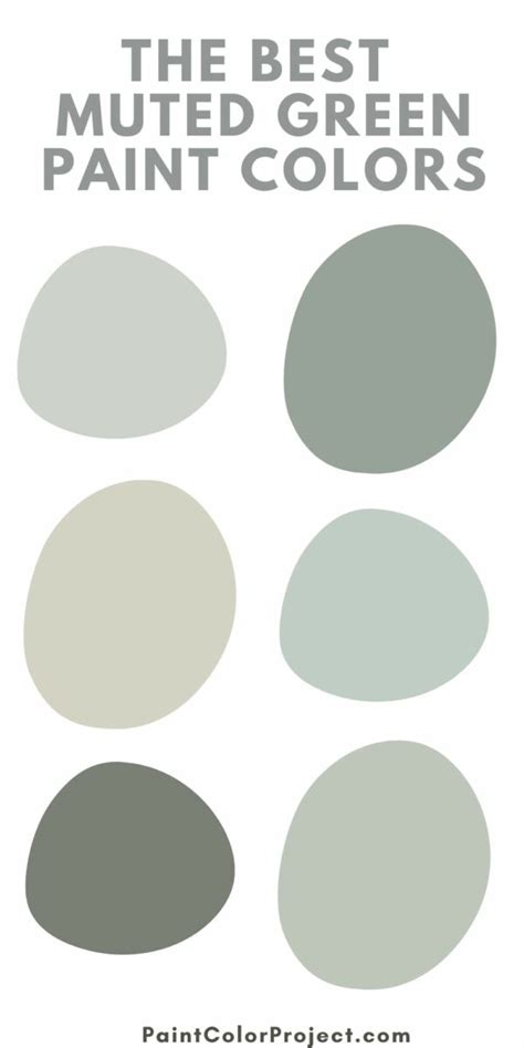 The Best Muted Green Paint Colors - The Paint Color Project