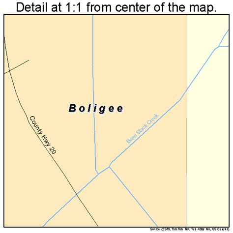 Boligee Alabama Street Map 0108104