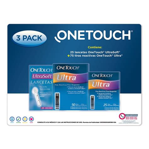 One Touch Ultra 75 Tiras Reactivas y 25 Lancetas | Costco...