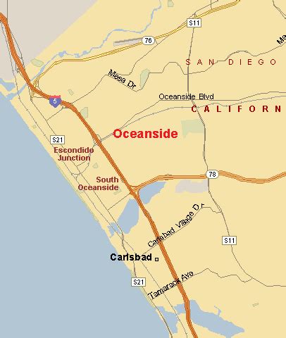 Oceanside Map | Oceanside California Area Map | San Diego ASAP