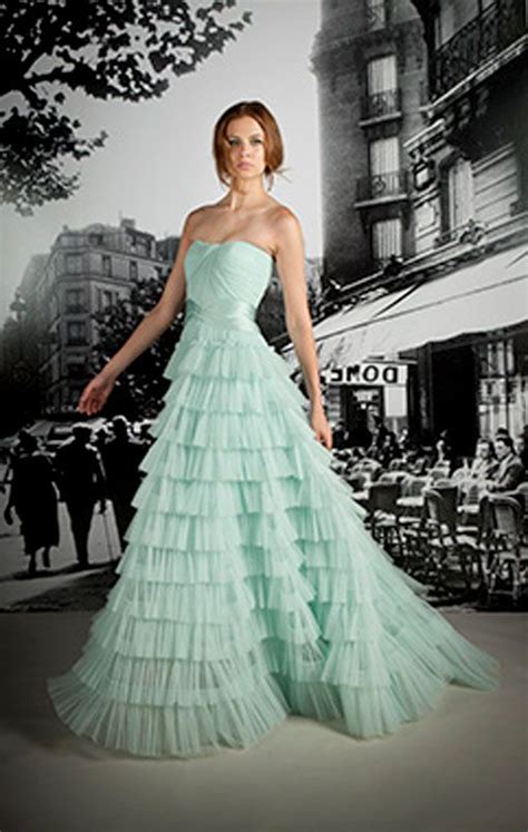 Light mint green wedding dress | Gowns, Bridal style, Beautiful gowns