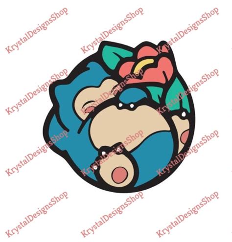 Cute Snorlax SVG Cricut Ready - Etsy