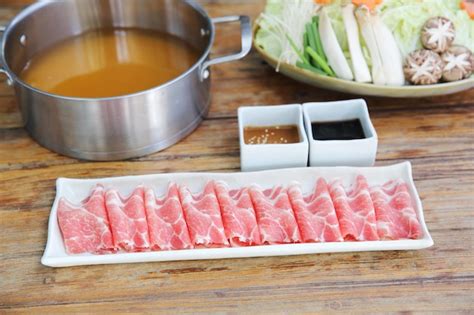 Premium Photo | Beef shabu shabu