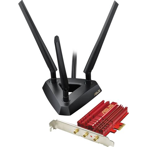 ASUS AC1900 Dual-Band PCIe Wireless Adapter PCE-AC68 B&H Photo