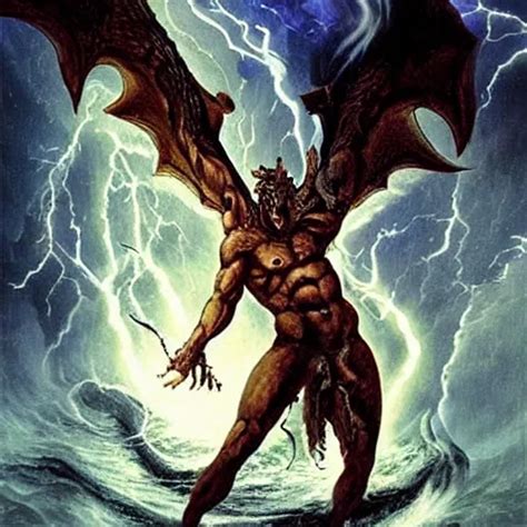 TYPHON The deadliest MONSTER in Greek mythology and | Stable Diffusion