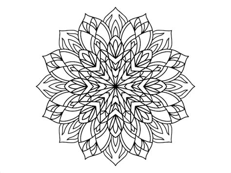 Premium Vector | Mandala line art pattern illustration