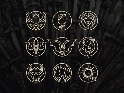 Game of Thrones Icons by Lauren Stanley on Dribbble