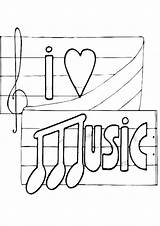 Music Notes Coloring Page Free Pages sketch template
