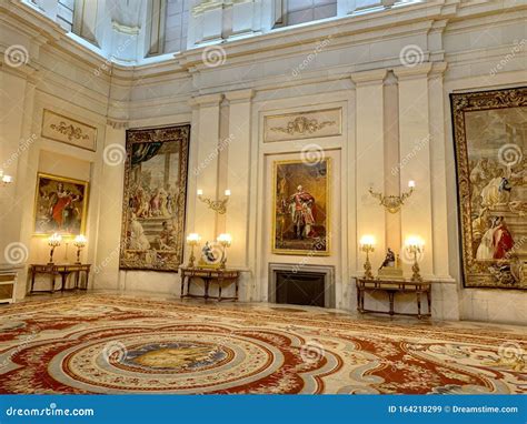 Decoration of Interior in Royal Palace in Madrid Editorial Stock Image - Image of detailed ...