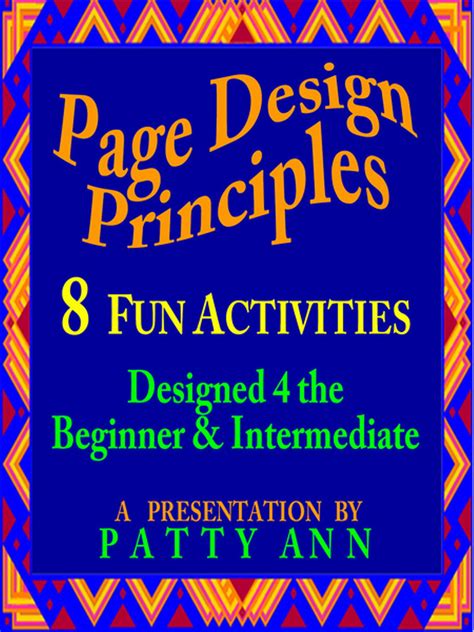 Graphic Arts Design Format Page Layout Principles with 8 Interactive Activities | Made By Teachers