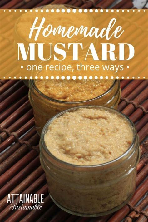 Homemade gourmet mustard! This spicy mustard recipe - a whole grain mustard - is mind-bogglingly ...