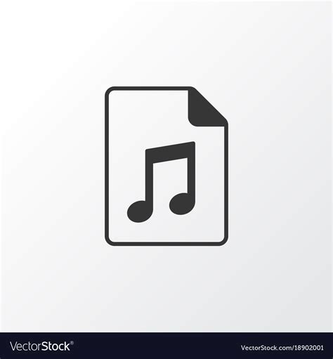 Audio file icon symbol premium quality isolated Vector Image