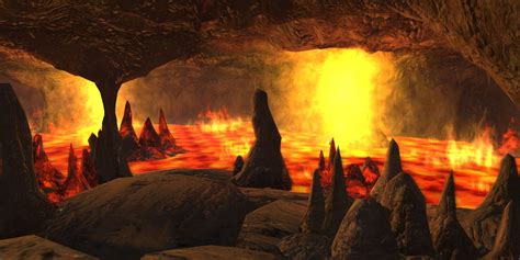 Lava Beetle Caves | Fantasy city, Fantasy landscape, Scenery