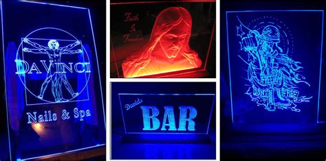 Edge lit Acrylic Signs | Laser Engraving | Laser Cutting | Adelaide South