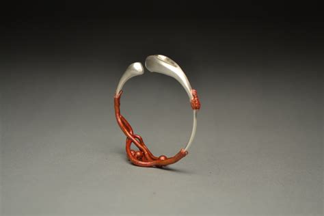 Beach Finds Bracelet - ERIN CHRISTENSEN-CA Silver, Copper, enamel paint | Jewelry art ...