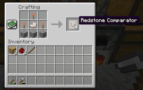 How to Craft a Redstone Comparator in Minecraft?