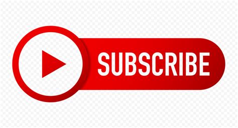 HD Outline Youtube Subscribe Red Button Logo PNG | Youtube, Outline ...