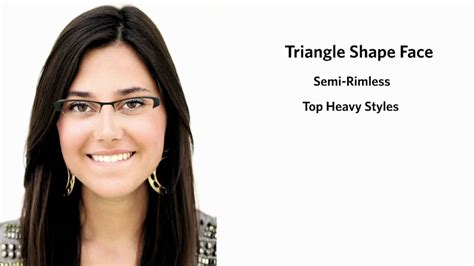 Best Women's Frames for a Triangle Face Shape - YouTube