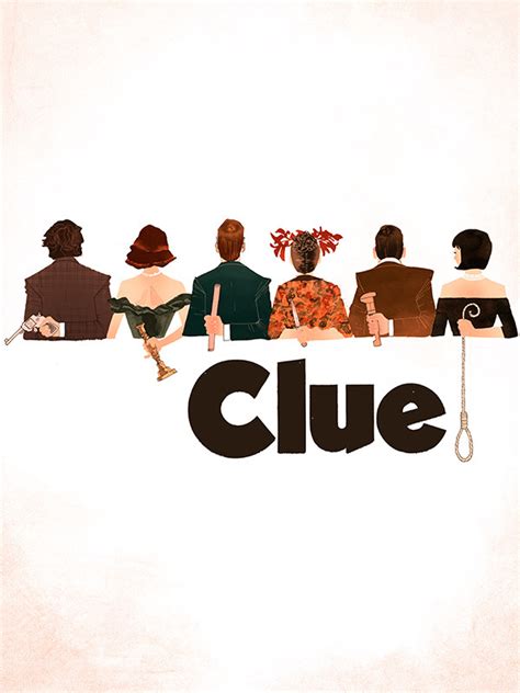 kevin wada illustration: Clue, movie poster, 1985...