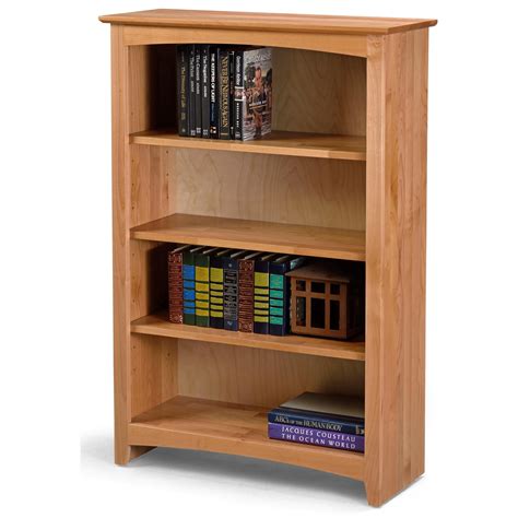 Archbold Furniture Bookcases 63048 Solid Wood Alder Bookcase with 3 Open Shelves | Furniture and ...
