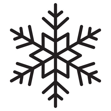 Snowflake Vector symbol sign icon 3479446 Vector Art at Vecteezy