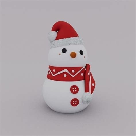 CHRISTMAS SPECIAL - SNOWMAN 02 3D model 3D printable | CGTrader