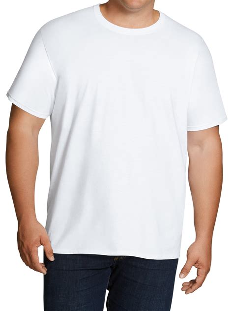 Fruit of the Loom - Fruit of the Loom Big Men's White Crew T-Shirts, 6 Pack - Walmart.com ...