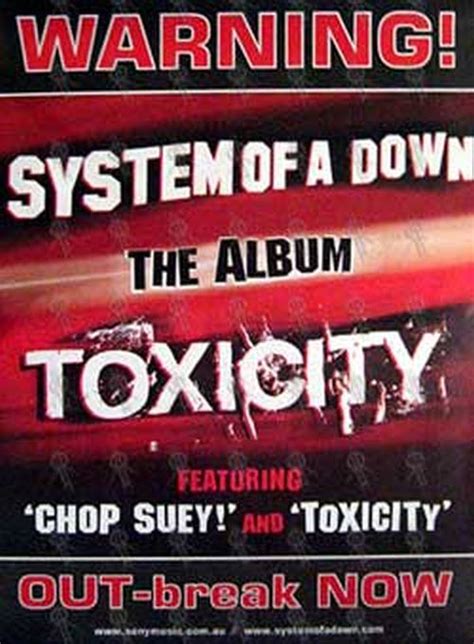 Toxicity' Album Poster - Rare Records Au