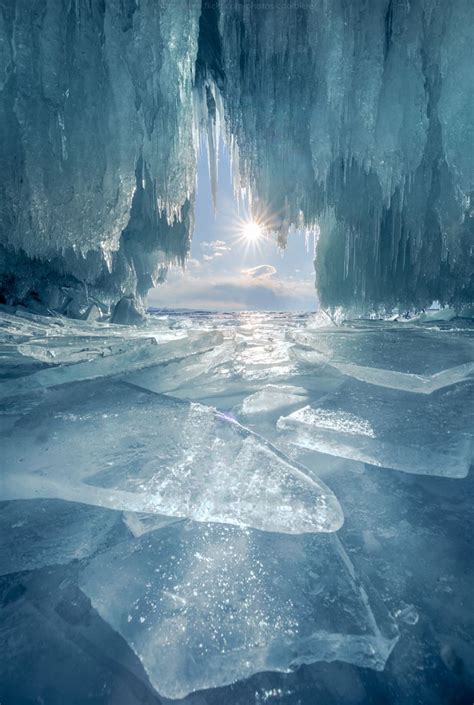 ~~Ice is blue | ice cave, Kharantsy, Russia | by Coolbiere. A ...