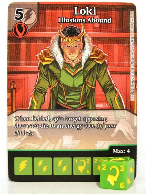 Dice Masters - #077 Loki Illusions Abound - Avengers Infinity Gauntlet - mtgandmore.de