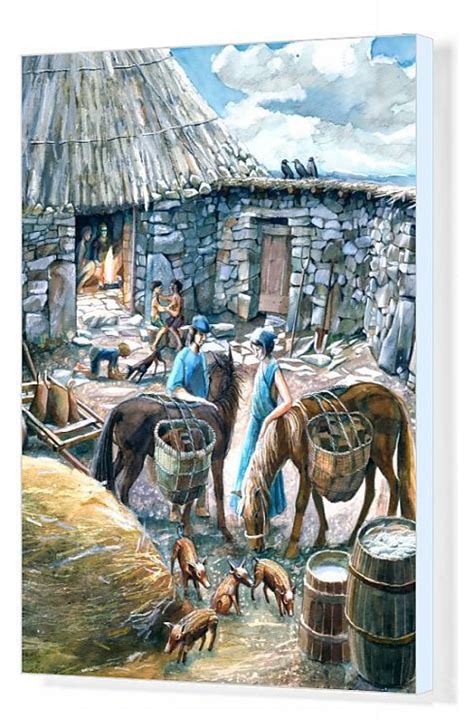 Print of Chysauster Ancient Village J890149 in 2021 | Ancient village, Medieval world, Ancient