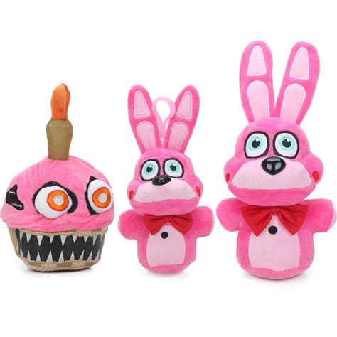 18 30cm New Pink Bonnet FNAF Plush Toys Five Nights at Freddy's Series 2 Nightmare Cupcake Plush ...