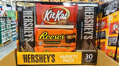 Costco Is Selling A Hershey's Variety Pack With 30 Full Size Candy Bars For Less Than $15!