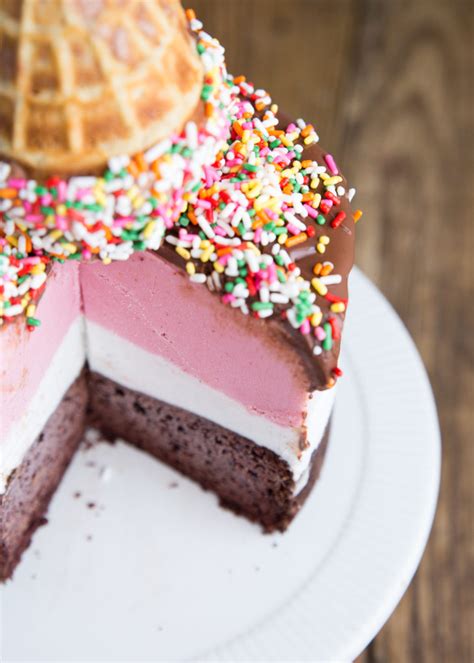 Grain & Dairy Free Neapolitan Ice Cream Cake - The Urban Poser