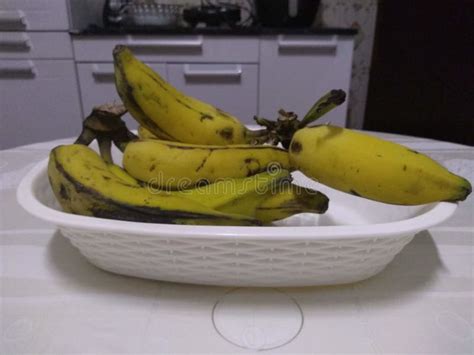 Banana Bunch in a Kitchen of a Home in Brazil Stock Image - Image of ...