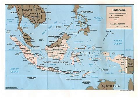 Detailed political map of Indonesia. Indonesia detailed political map ...