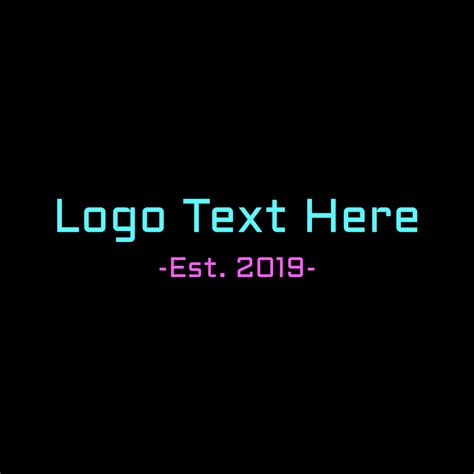 Neon Tech Wordmark Logo | BrandCrowd Logo Maker