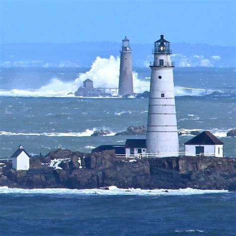 Boston Light and Graves Light MA. They are actually more than two miles ...