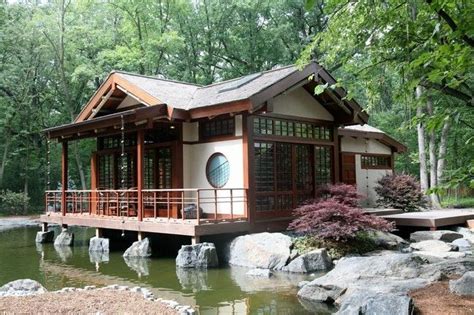 Small house with traditional Asian design | Traditional japanese house, Japanese house, Japanese ...