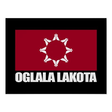 Oglala Lakota Flag Poster | Zazzle.com in 2021 | Lakota, Flag, Lakota sioux