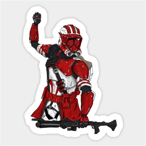 Coruscant Guard Heavy Clone Trooper - Clone Trooper - Sticker | TeePublic