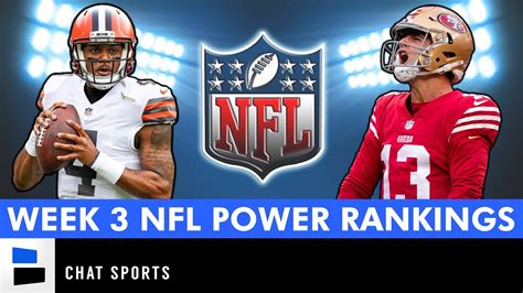 NFL Power Rankings: All 32 Teams Ranked Entering Week 3 Of The 2023 NFL Season - YouTube