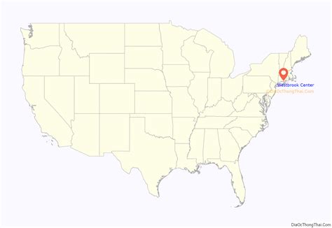 Map of Westbrook Center CDP - Thong Thai Real