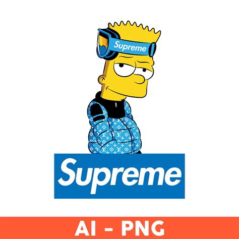 Supreme Bart Simpson Png, Cartoon Png, Supreme Logo Png, Bar - Inspire Uplift