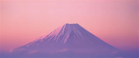 Mount Fuji Pinkish Sky 3440 x 1440 : r/WidescreenWallpaper