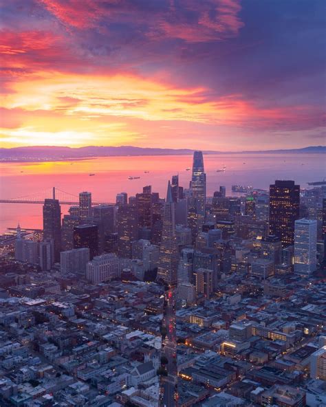 Sunrise over downtown SF #city #cities #buildings #photography | City ...