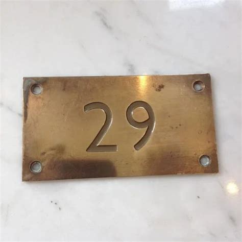 Brass Door Number Plates - Brass Room Number Plates Manufacturer from Mumbai